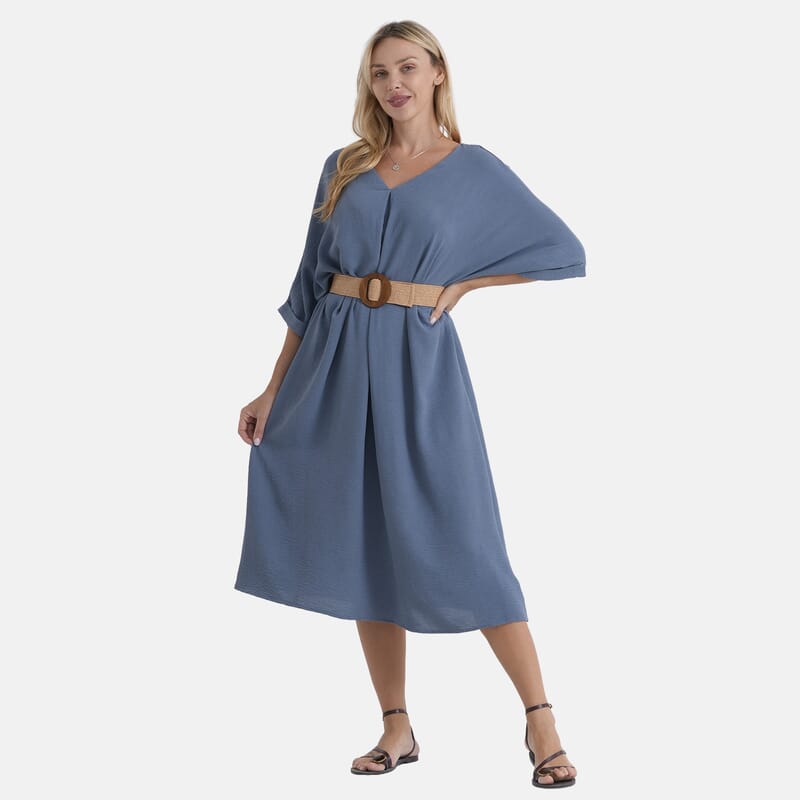 La Marey Blue Woven Dress - One Size Fits Most