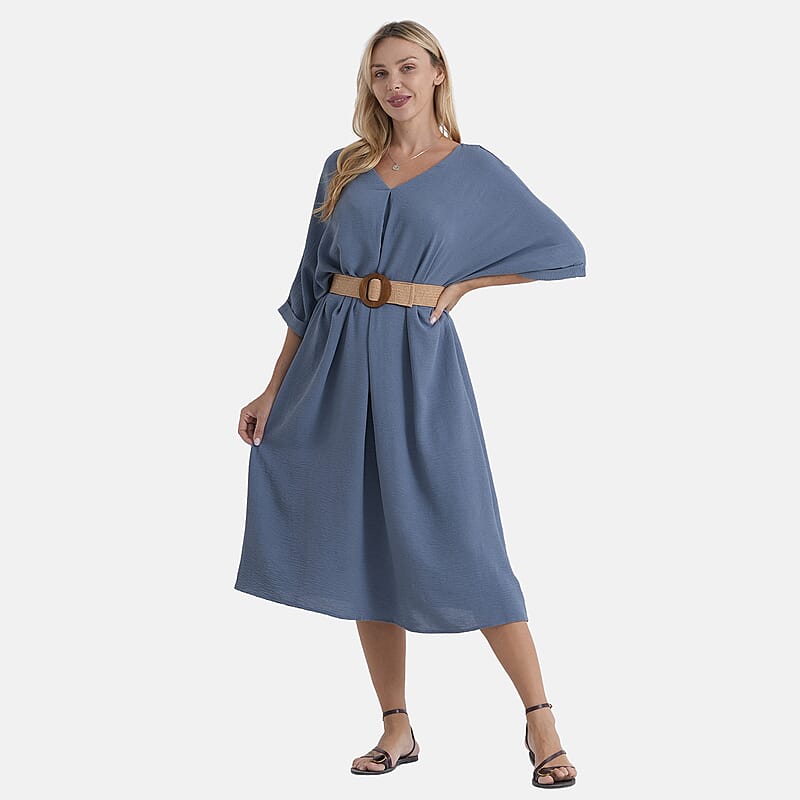 La Marey Blue Woven Dress - One Size Fits Most