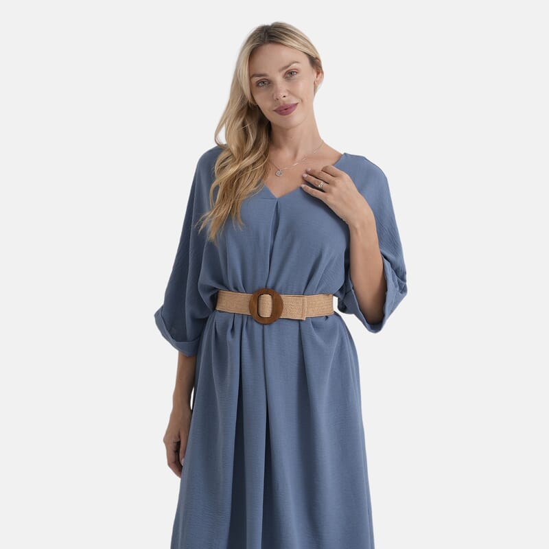 La Marey Blue Woven Dress - One Size Fits Most