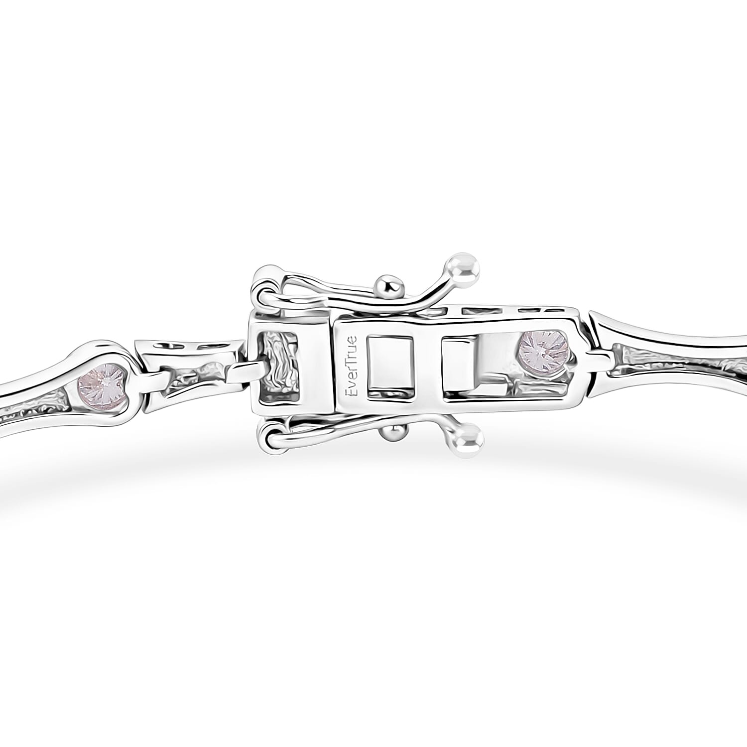 EverTrue Moissanite 1.50 ctw Eternal Wave Bracelet in Platinum Bond (7.25 In)