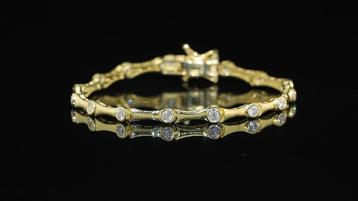 EverTrue Moissanite Bracelet in Platinum Bond (7.25 In) 1.50 ctw
