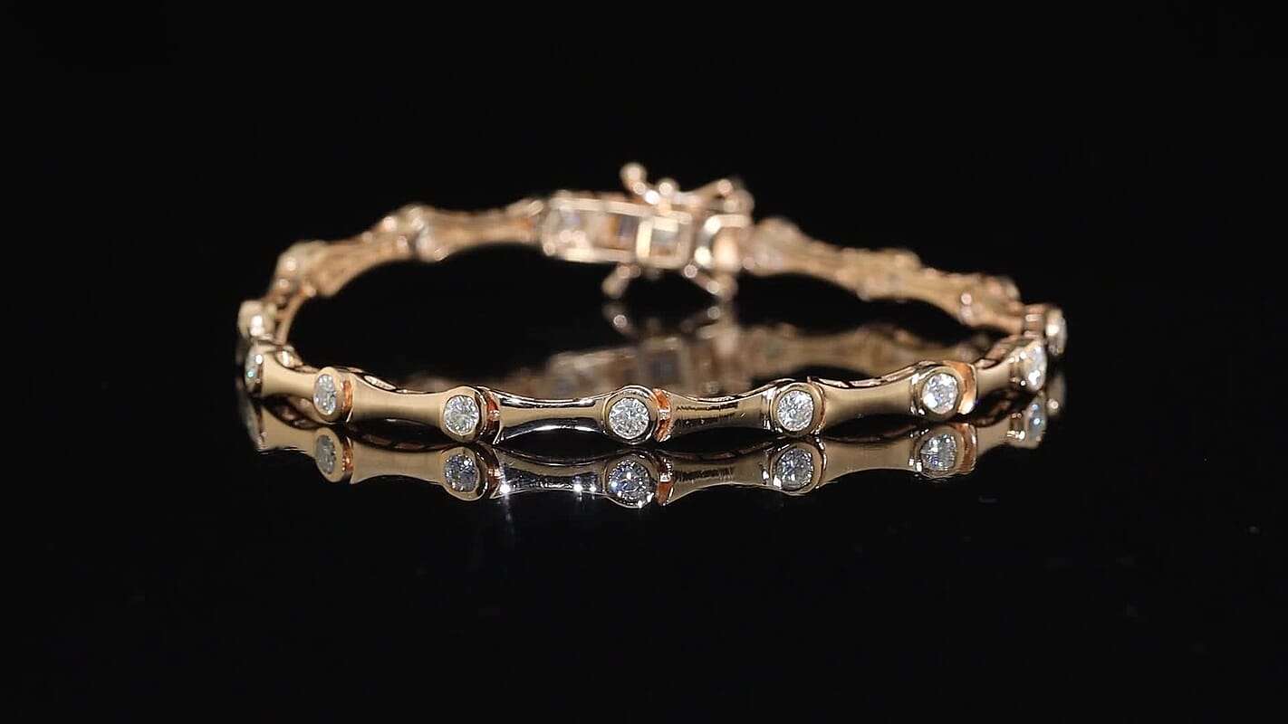 EverTrue Moissanite Bracelet in Platinum Bond (7.25 In) 1.50 ctw