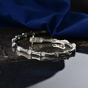 EverTrue Moissanite 1.60 ctw Bracelet in Platinum Bond (8.00 In)