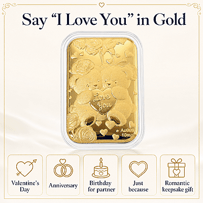 Teddy Bears Heart 24k Gold Embossed Sheet 10mg