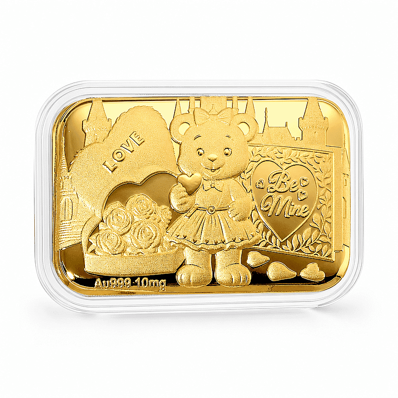 Teddy 24k Gold Embossed Sheet 10mg