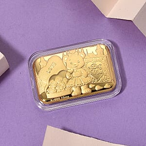  24K Golden Teddy Emboss Sheet 31x45.5mm 10mg