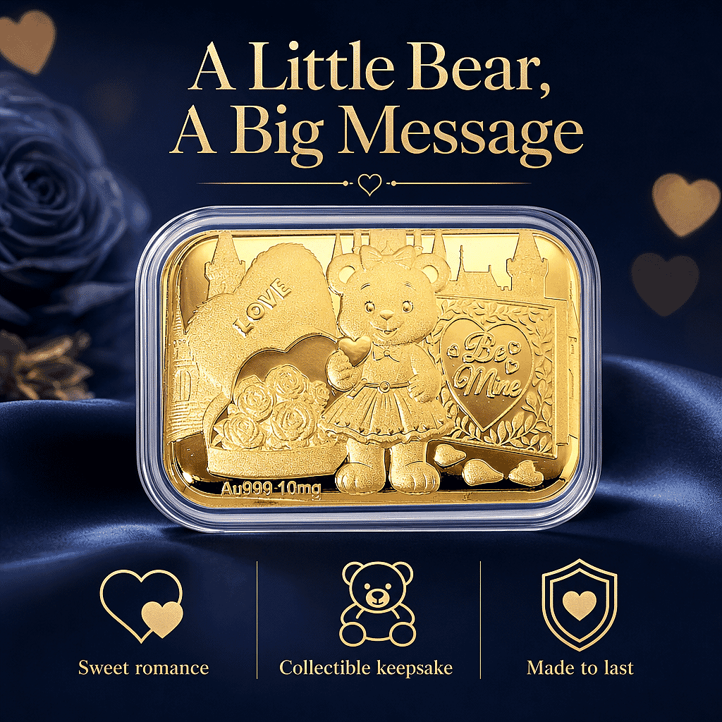 Teddy 24k Gold Embossed Sheet 10mg
