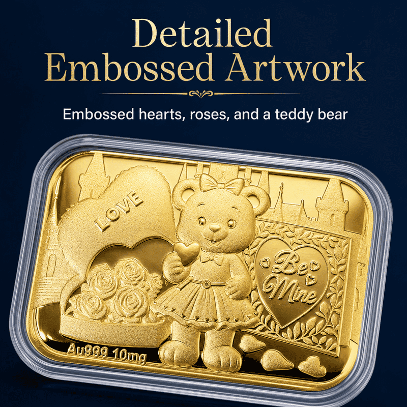 Doorbuster Teddy 24k Gold Embossed Sheet 10mg
