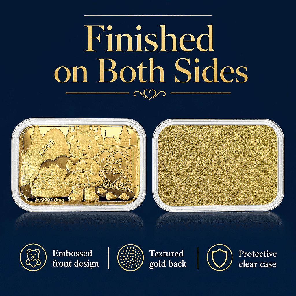 Teddy 24k Gold Embossed Sheet 10mg