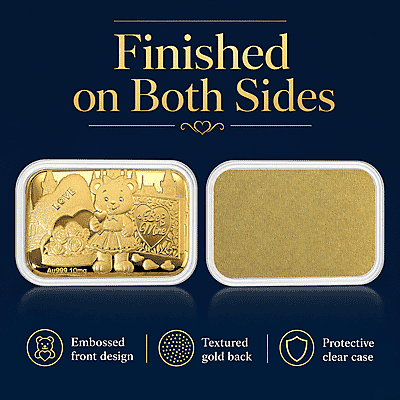 Teddy 24k Gold Embossed Sheet 10mg
