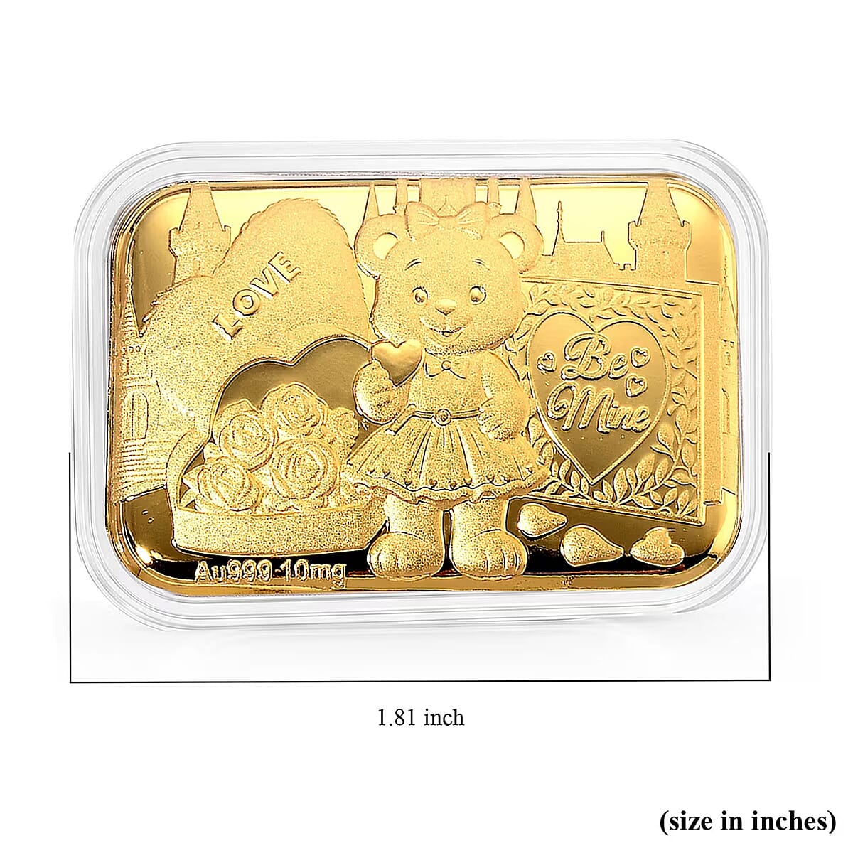 24K Golden Teddy Emboss Sheet 31x45.5mm 10mg image number 5