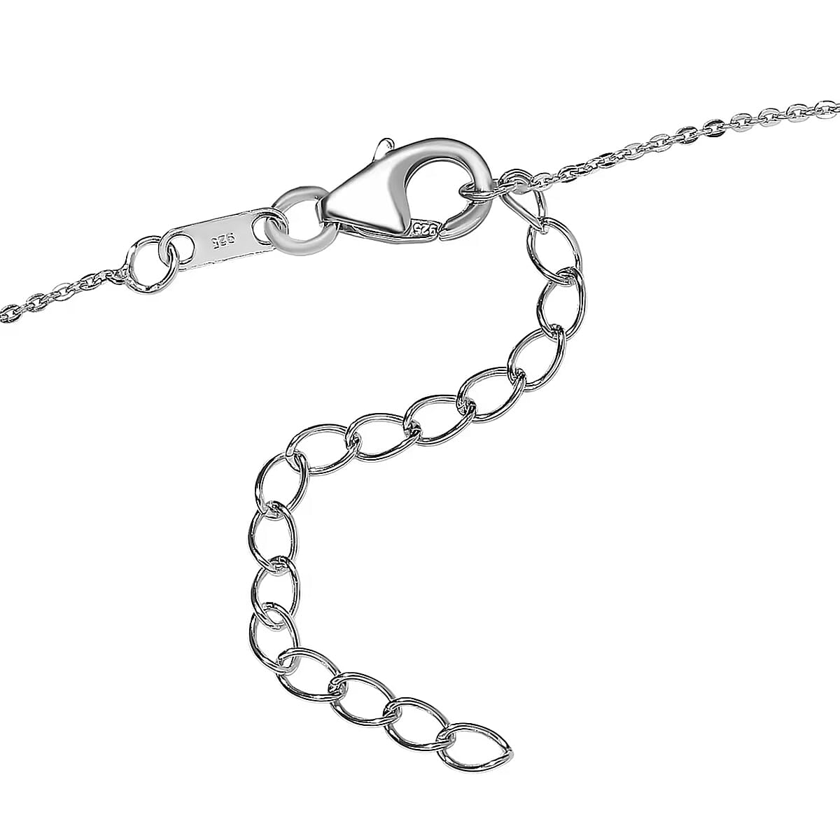 Luxuriant Lab Grown Diamond G-H SI 0.25 ctw Necklace in 18K Vermeil YRG and Rhodium Over Sterling Silver 18-20 Inches (Del. in 12-15 Days) image number 7