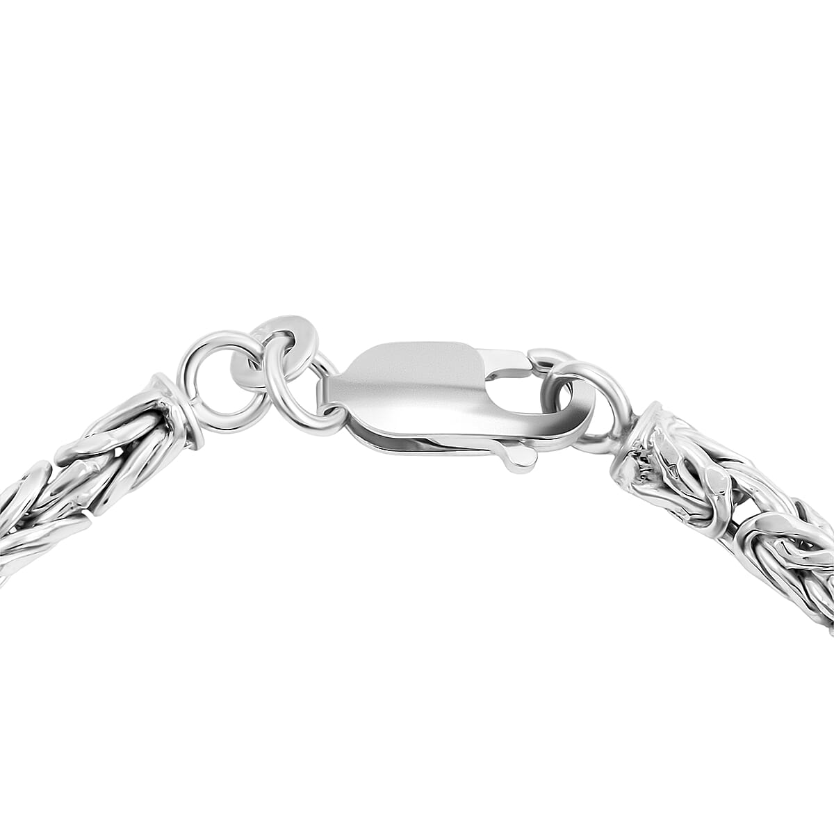 Sterling Silver Byzantine Bracelet (7.50 In) 6.4 Grams image number 3