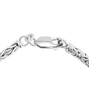 Sterling Silver Byzantine Bracelet (7.50 In) 6.4 Grams