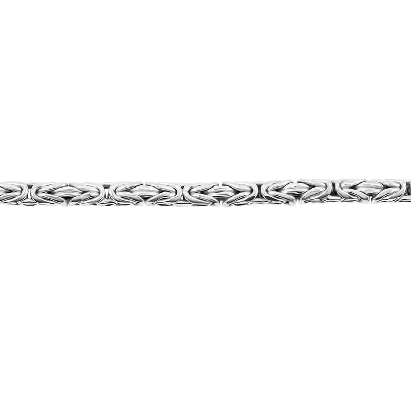 Sterling Silver Byzantine Bracelet (7.50 In) 6.4 Grams