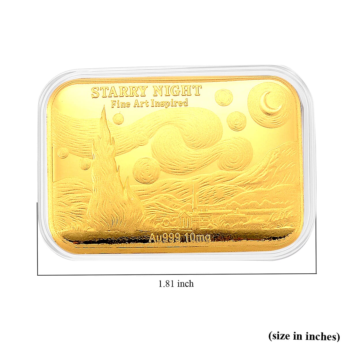 24K Gold Starry Night &mdash; Under a Sky of Wonder Embossed Gold Sheet | 10 mg image number 4