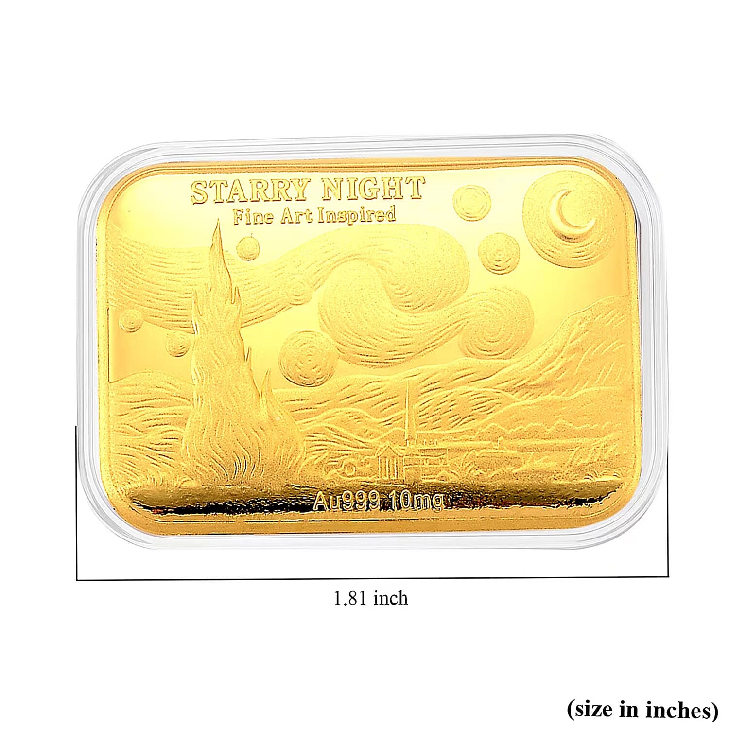 24K Gold Starry Night — Under a Sky of Wonder Embossed Gold Sheet | 10 mg