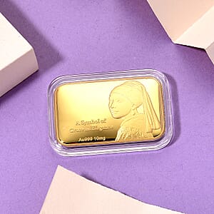 24K Gold A Symbol of Grace and Elegance Embossed Sheet 31x45.5mm 10mg