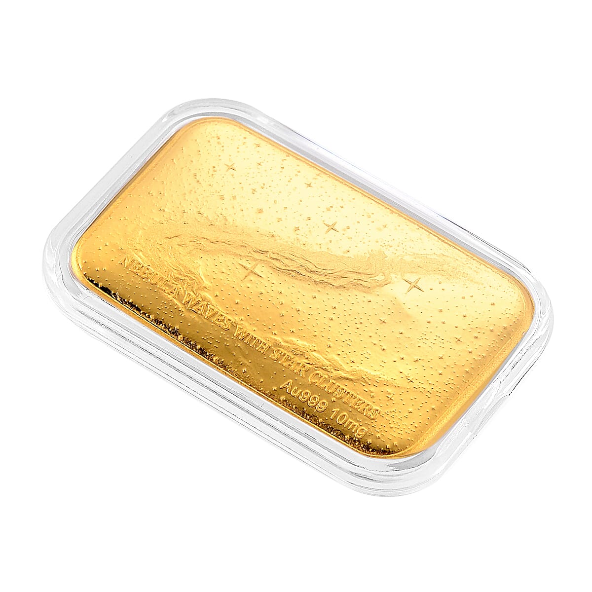 24K Golden Nebula Waves - Born Among the Stars Embossed Sheet 31x45.5mm 10mg image number 2