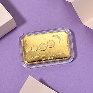 24K Golden Moon Phases, A Symbol of Life&rsquo;s Journey Embossed Sheet 10mg