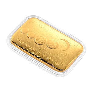 24K Golden Moon Phases, A Symbol of Life&rsquo;s Journey Embossed Sheet 10mg