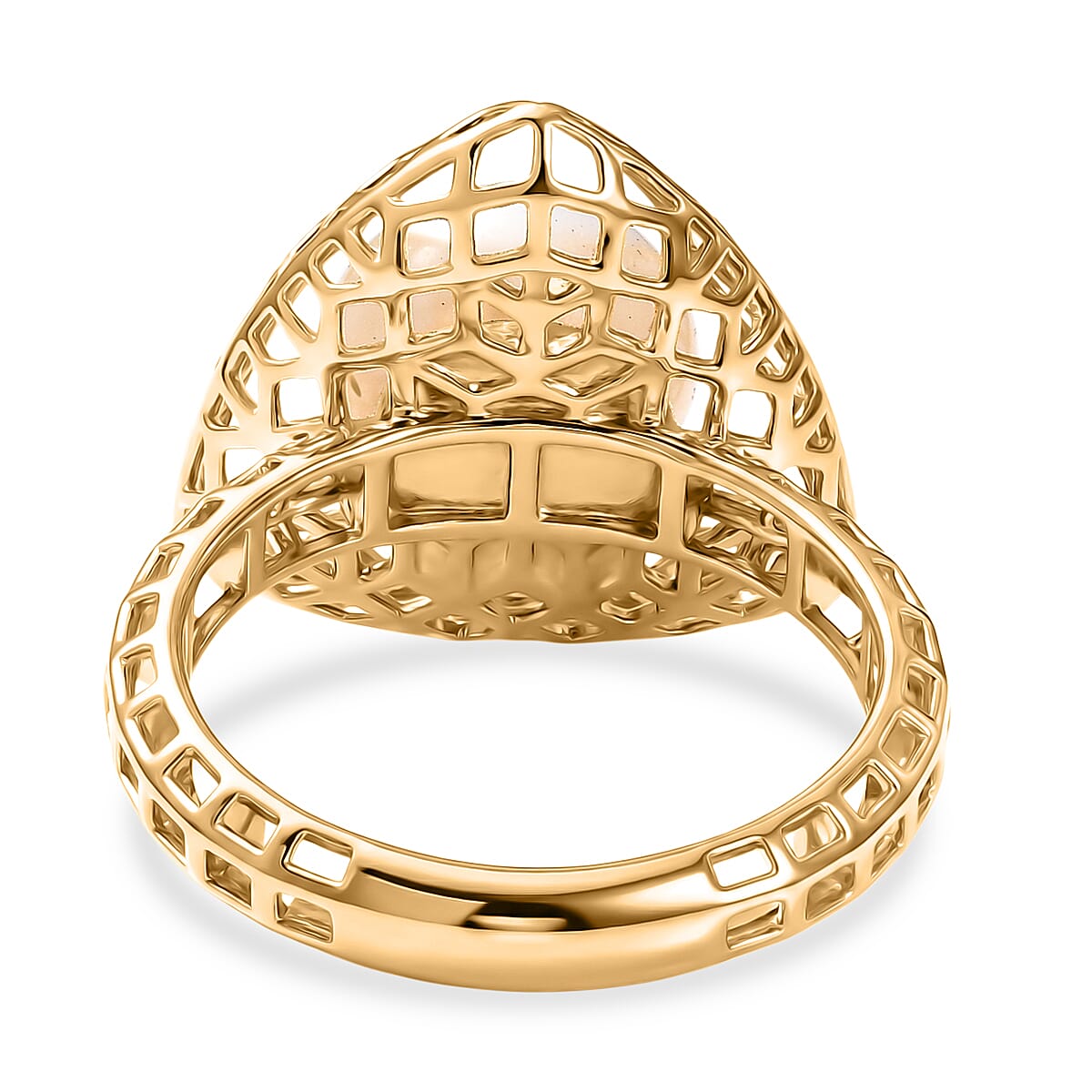 D'Joy Passport to Turkey Freshwater Pearl Ring in 18K Vermeil Yellow Gold Over Sterling Silver (Size 6.0) image number 4