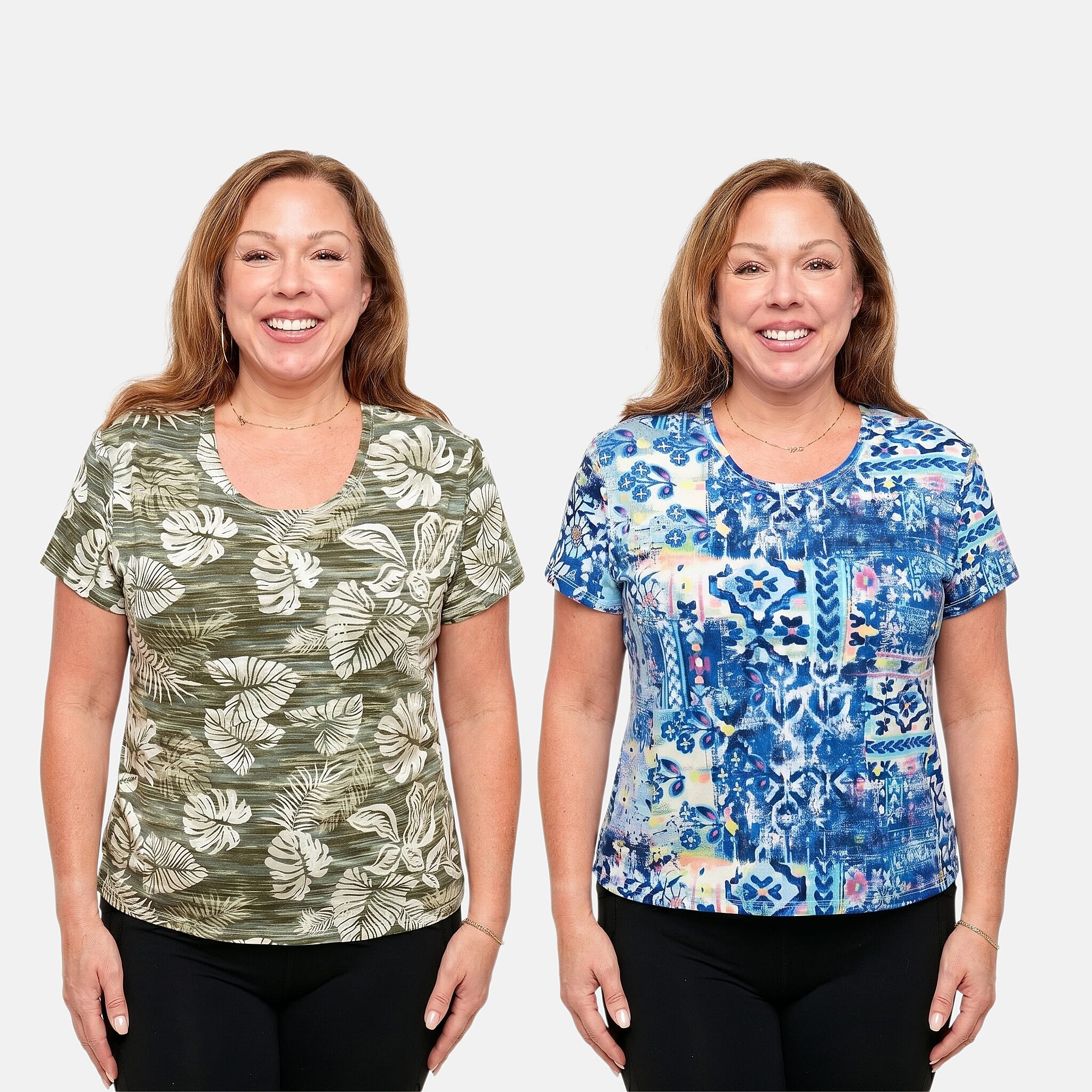 La Marey Multi Color Set of 2 T-Shirt - L