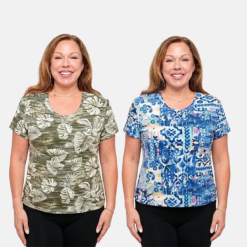 La Marey Multi Color Set of 2 T-Shirt - L