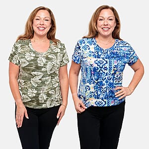 La Marey Multi Color Set of 2 T-Shirt - XL