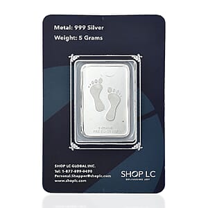 999 Fine Silver Footprints In The Sand Emboss Sheet 5g
