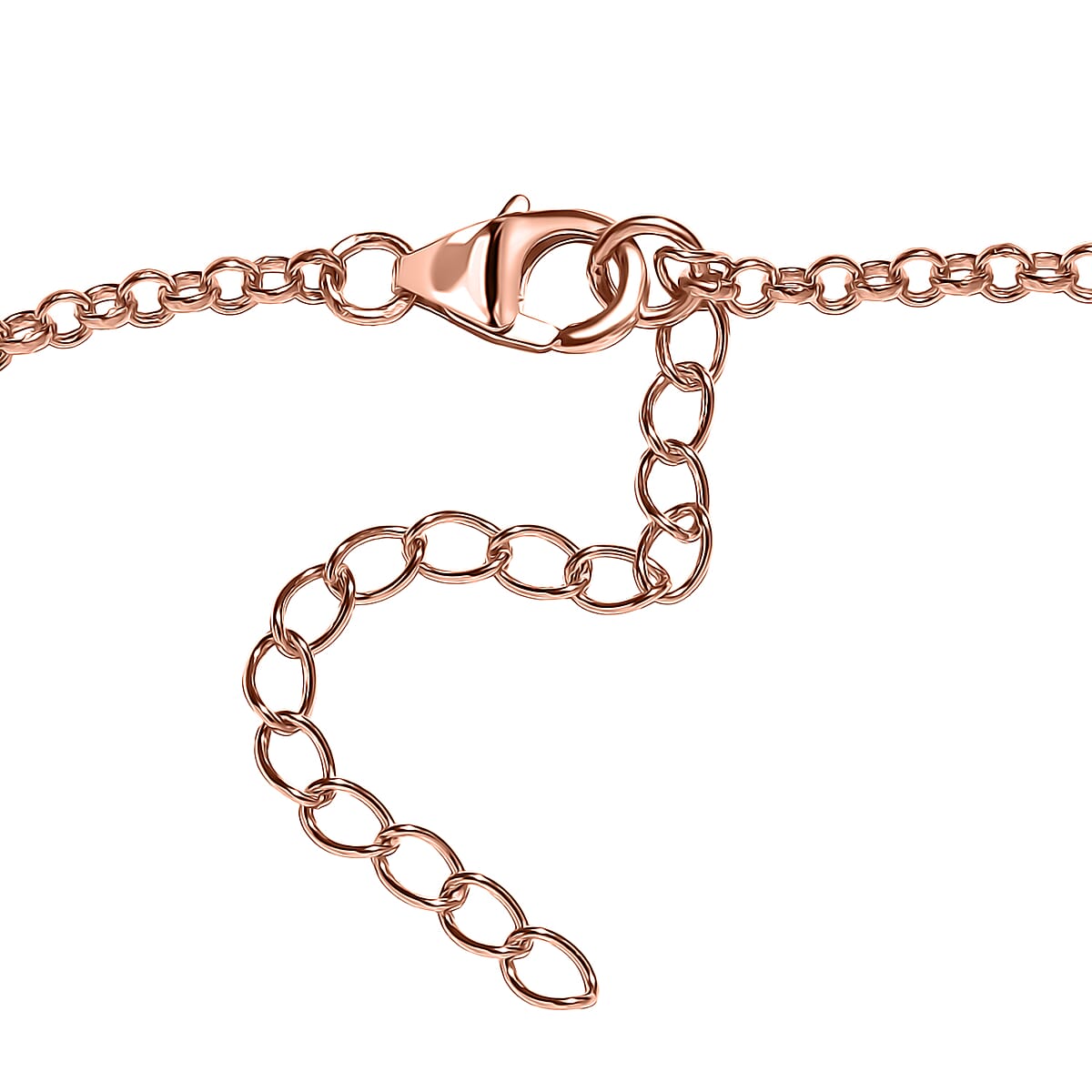 D'Joy Premium Rose De France Amethyst 23.10 ctw Fancy Necklace in 18K Vermeil Rose Gold Over Sterling Silver 18-20 Inches  image number 4