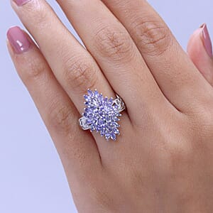 EverTrue Tanzanite 2.75 ctw Ring in Platinum Bond (Size 5.0)
