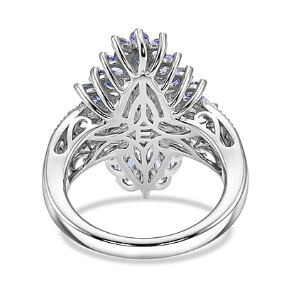 EverTrue Tanzanite 2.75 ctw Ring in Platinum Bond (Size 5.0)