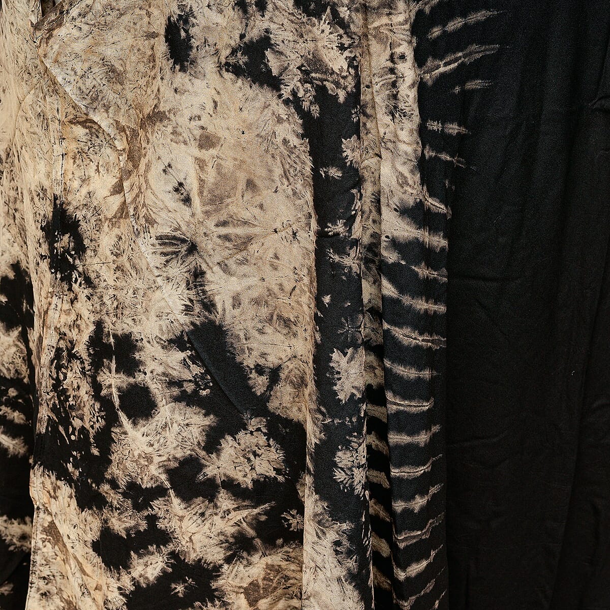 La Marey Black Half Tie Dye Umbrella Dress - One Size Fits Most image number 2