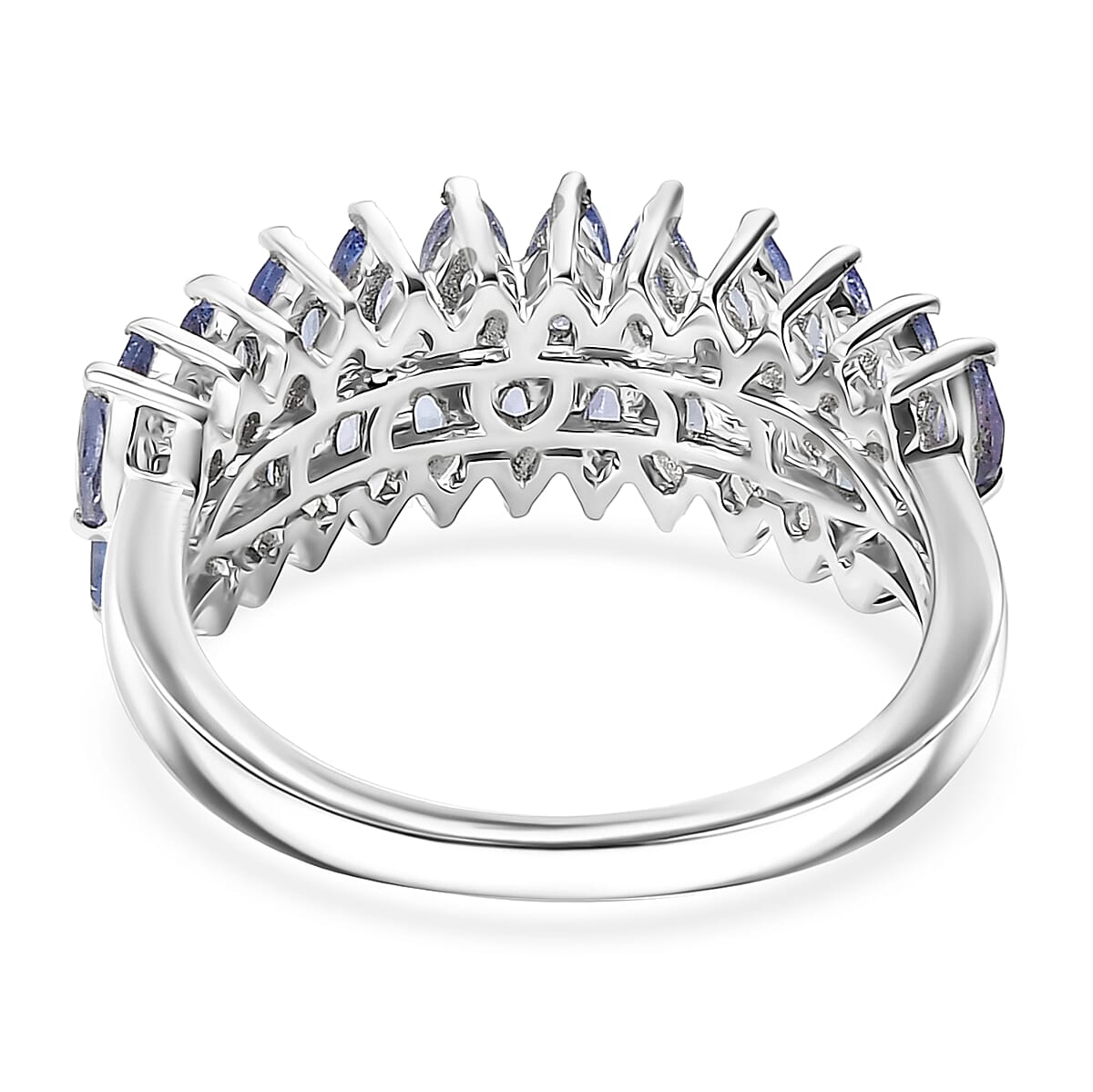 EverTrue Tanzanite Band Ring in Platinum Bond image number 4