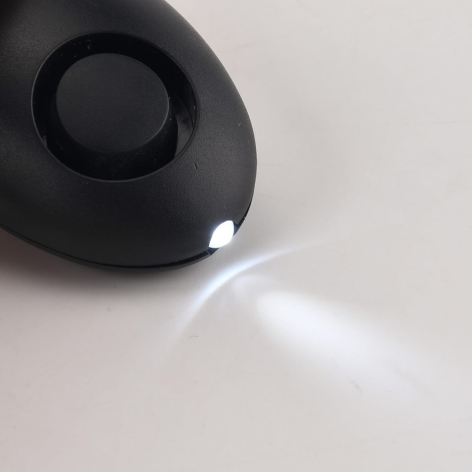 Livmore Black Set of 2 Mini Safety Alarm Keychain with LED