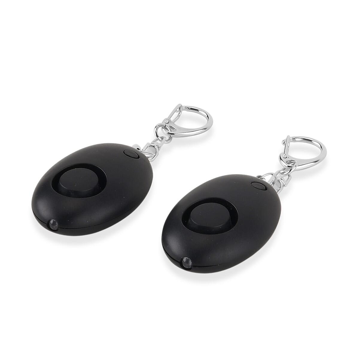 Livmore Black Set of 2 Mini Safety Alarm Keychain with LED image number 2