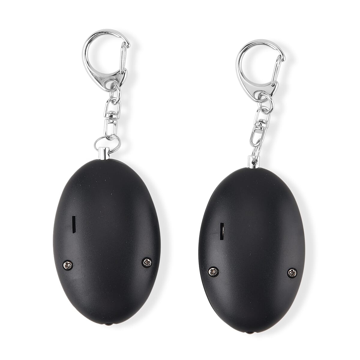Livmore Black Set of 2 Mini Safety Alarm Keychain with LED image number 3