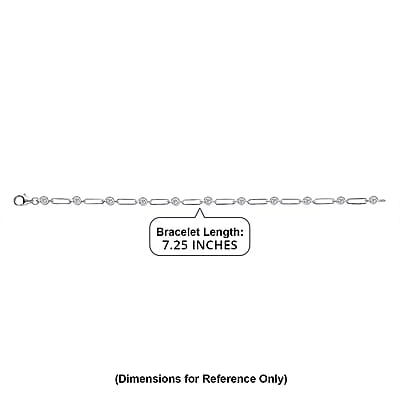 Luxuriant Lab Grown Diamond E-F VS 1.10 ctw Bracelet in Rhodium Over Sterling Silver (7.25 In)