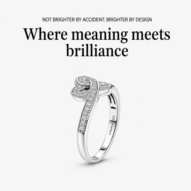 Luxuriant Lab Grown Diamond G-H SI 0.30 ctw Ring in Rhodium Over Sterling Silver (Size 10.0)