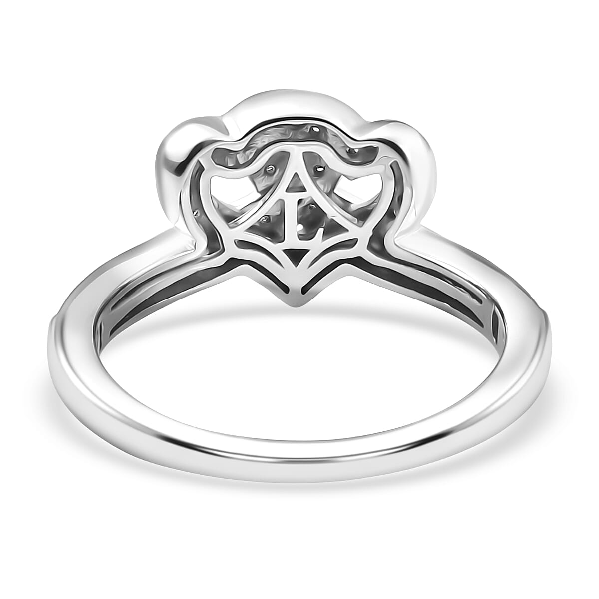 Luxuriant Lab Grown Diamond (G-H, SI) Ring in Rhodium Over Sterling Silver (Size 8.0) 0.30 ctw (Del. in 12-15 Days) image number 4