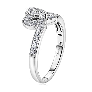 Luxuriant Lab Grown Diamond G-H SI 0.30 ctw Ring in Rhodium Over Sterling Silver (Size 9.0) (Del. in 12-15 Days)