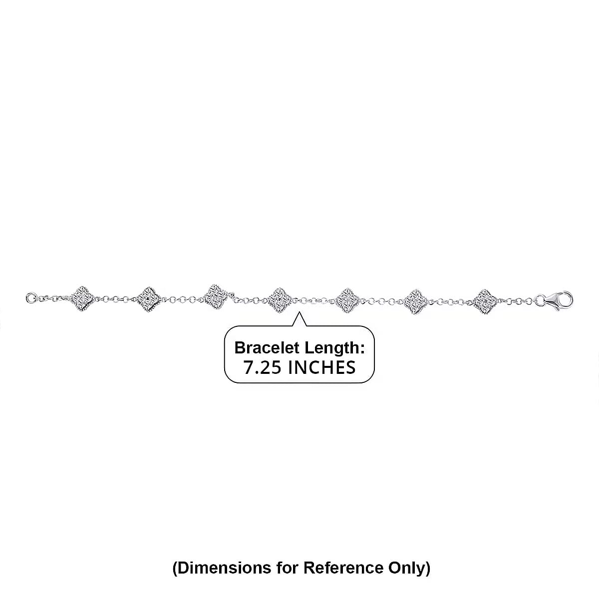 Luxuriant Lab Grown Diamond G-H SI 1.75 ctw Bracelet in Rhodium Over Sterling Silver (7.25 In) (Del. in 12-15 Days) image number 6