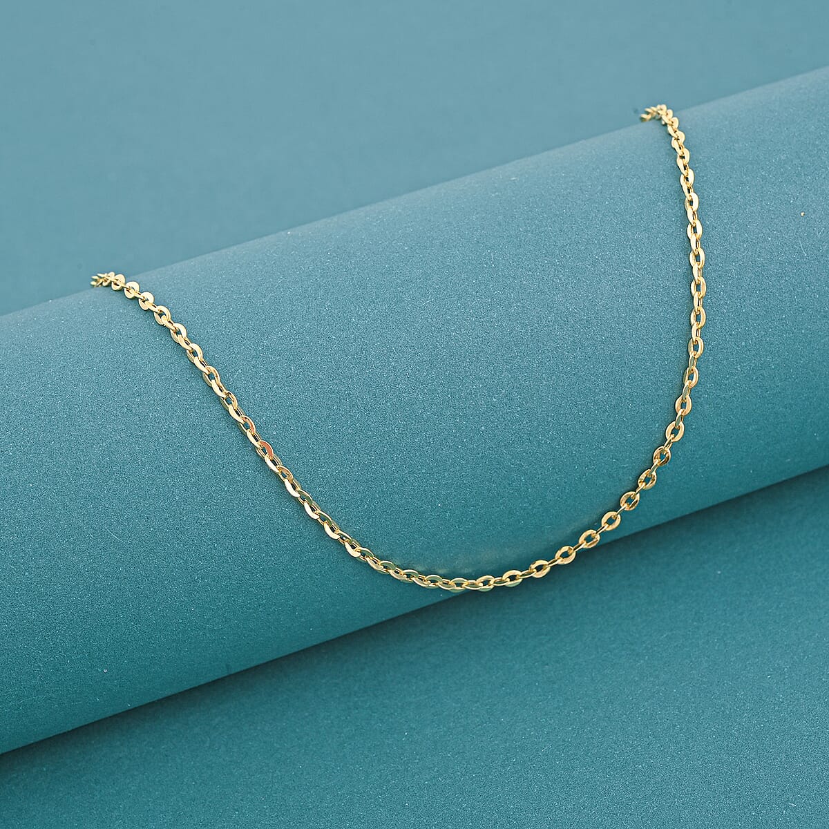 18K Yellow Gold Cable Chain Necklace 2 Grams (18 Inches) image number 1