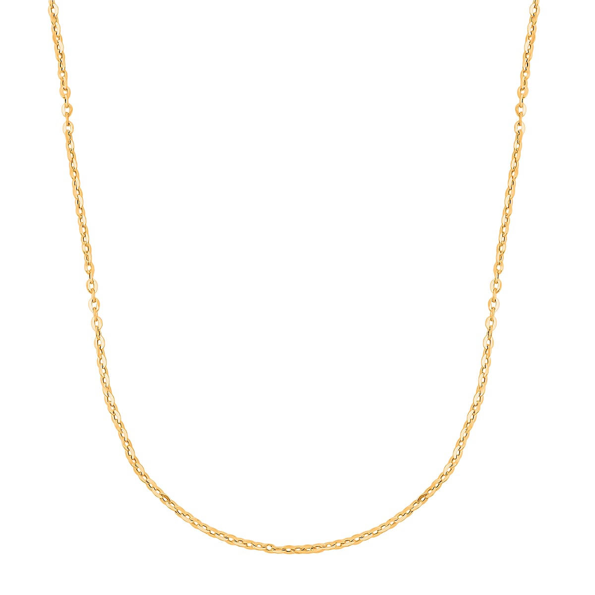 18K Yellow Gold Cable Chain Necklace 2 Grams (18 Inches) image number 3