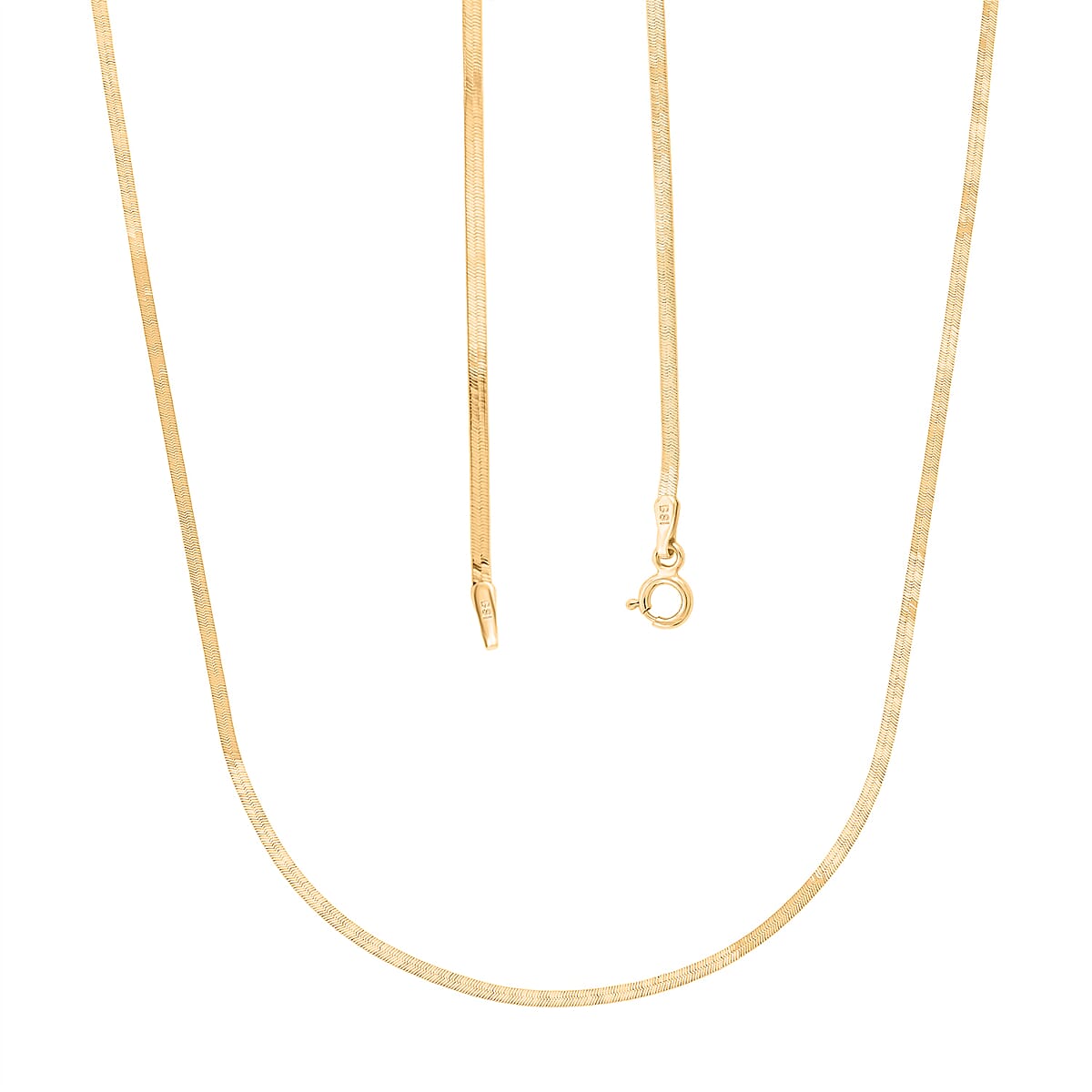 18K Yellow Gold Snake Chain Necklace 2.5 Grams (18 Inches) image number 4