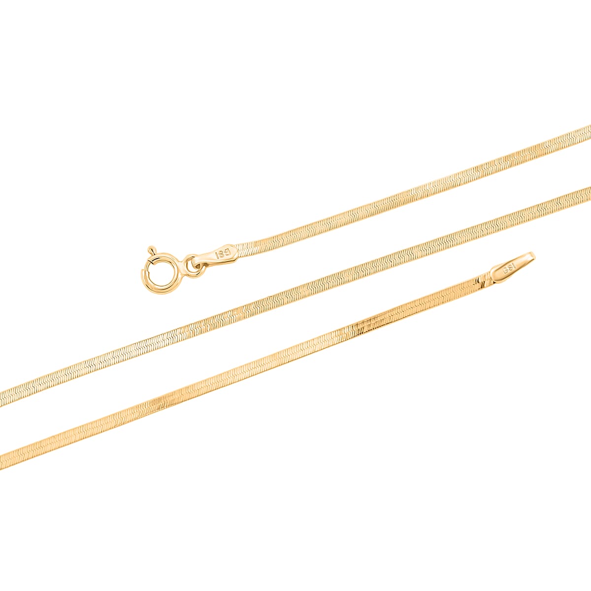 18K Yellow Gold Snake Chain Necklace 2.5 Grams (18 Inches) image number 5