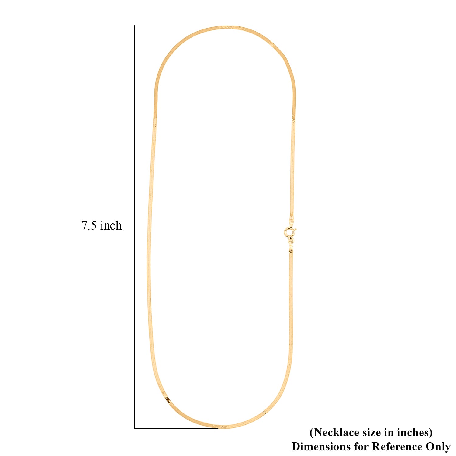 18K Yellow Gold Snake Chain Necklace 2.5 Grams (18 Inches)
