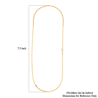 18K Yellow Gold Snake Chain Necklace 2.5 Grams (18 Inches)