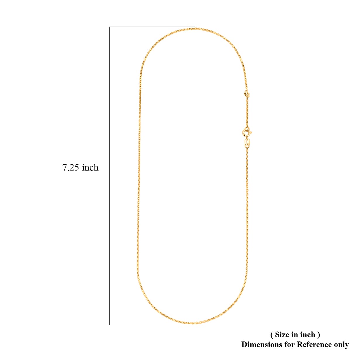 18K Yellow Gold Rolo Chain Necklace 1.2 Grams (18 Inches) image number 6